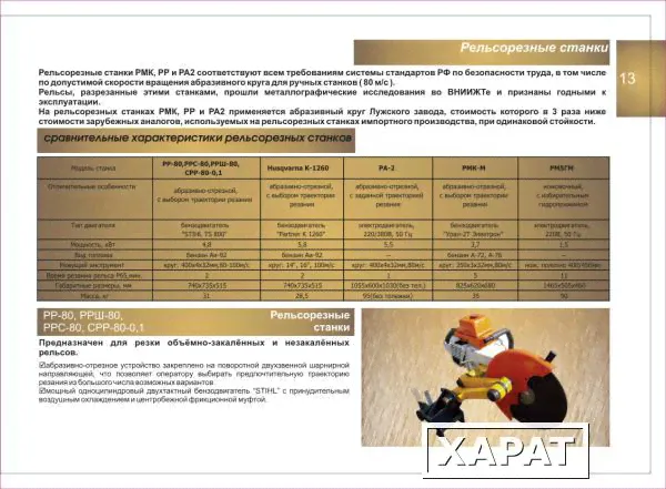 Станок рельсорезный РР80 (бенз. двигатель "Штиль")-0