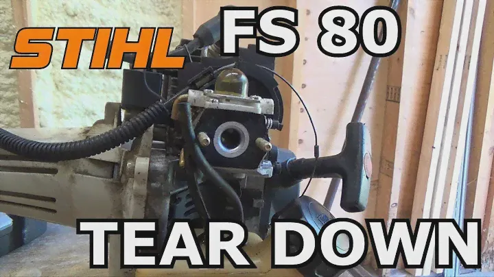 Stihl FS80 Снятие карбюратора для ремонта и ультразвуковой чистки