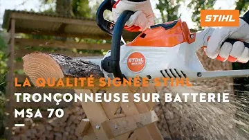 Quels sont les avantages de la tronçonneuse sur batterie STIHL MSA 70?