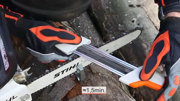 Заточка цепи Stihl в полевых условиях | Обзор Державка для заточки цепей Штиль