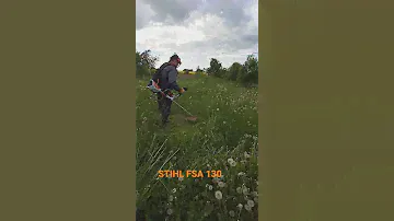 Аккумуляторная коса STIHL FSA 130. Косильная головка SuperCut 20-2. Леска 2.4мм бесшумная.