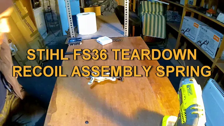 STIHL FS36 TEARDOWN #3 RECOIL ASSEMBLY SPRING