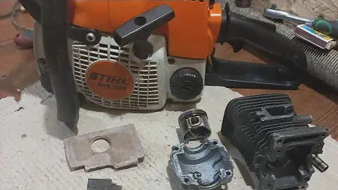 ЗАМЕНА ПОРШНЕВОЙ ГРУППЫ НА STIHL MS 180 \ РЕМОНТ БЕНЗОПИЛЫ \\  ПОЛНАЯ РАЗБОРКА