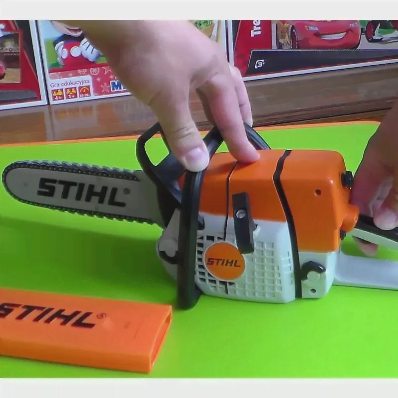 🛍 Бензопила игрушечная STIHL уменьшенная модель пилы Штиль игрушка инструмент для ребенка-1