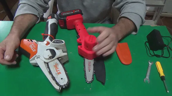 Пила аккумуляторная мини-цепная ("Китай" против "Германии") Comparison of Stihl GTA 26 and Chinese