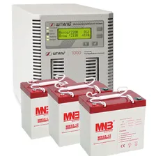 Комплект ИБП Штиль ST1101L и АКБ MNB MM55-12 x3